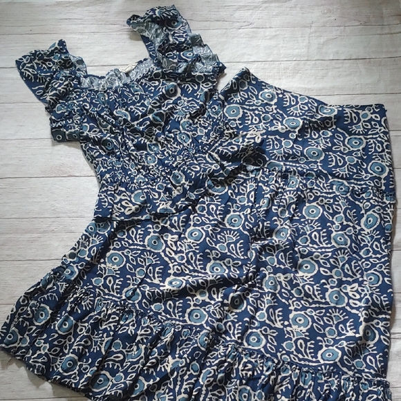 Luna Moon By ANTHROPOLOGIE Skirt Set FLORAL With Ruffles - Picture 1 of 13